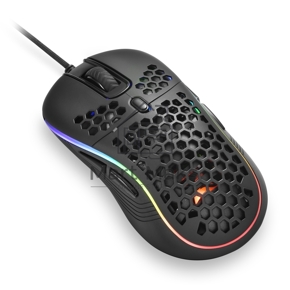 Мышь проводная Sharkoon Light2 S черный, 6200 dpi, USB, кнопки - 8