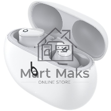 Гарнитура вкладыши Beats Studio Buds True Wireless Noise Cancelling белый беспроводные bluetooth в ушной раковине (MJ4Y3EE/A)