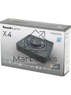 Звуковая карта Creative USB Sound Blaster X 4 WW (SB-Axx1) 7.1 Ret