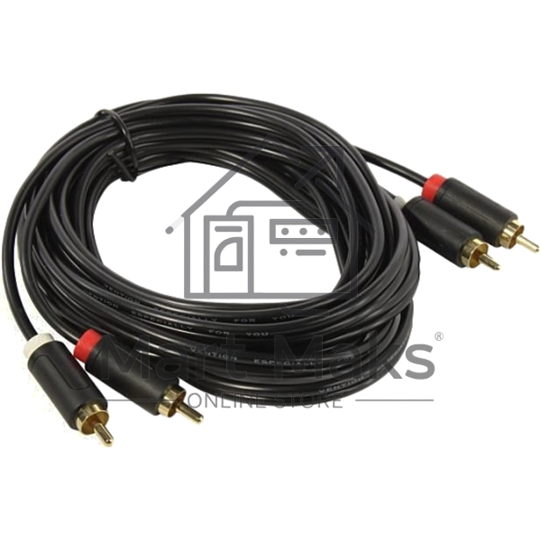 Кабель Vention аудио 2RCA M/2RCA M - 3м черный