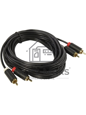 Кабель Vention аудио 2RCA M/2RCA M - 3 м черный