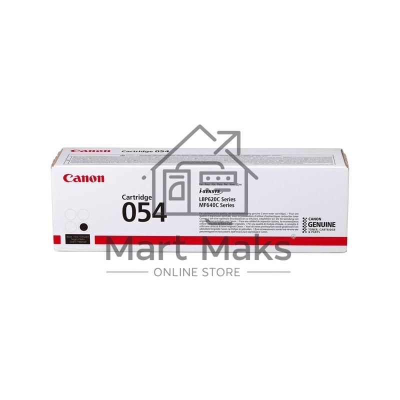 Тонер Картридж Canon 054 BK 3024C002 черный (1500стр.) для Canon MF645Cx/MF643Cdw/MF641Cw/LBP623Cdw/621Cw