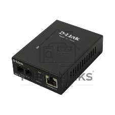 Медиаконвертер D-Link DMC-F15SC/B1A с 1 портом 10/100Base-TX и 1 портом 100Base-FX с разъемом SC для одномодового оптического кабеля (до 15 км)