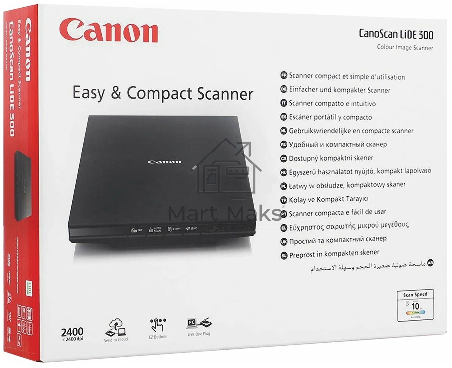 Планшетный сканер Canon CanoScan LiDE 300 (Hi-Speed USB 2.0, A4 / Letter (216 x 297 мм), 2400 x 4800 точек на дюйм)