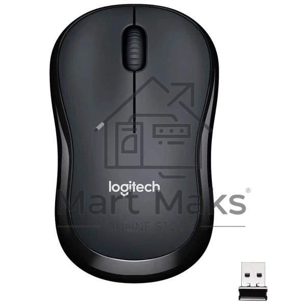 Мышь беспроводная Logitech M220 SILENT черный, 1000 dpi, радиоканал, USB, кнопки - 3