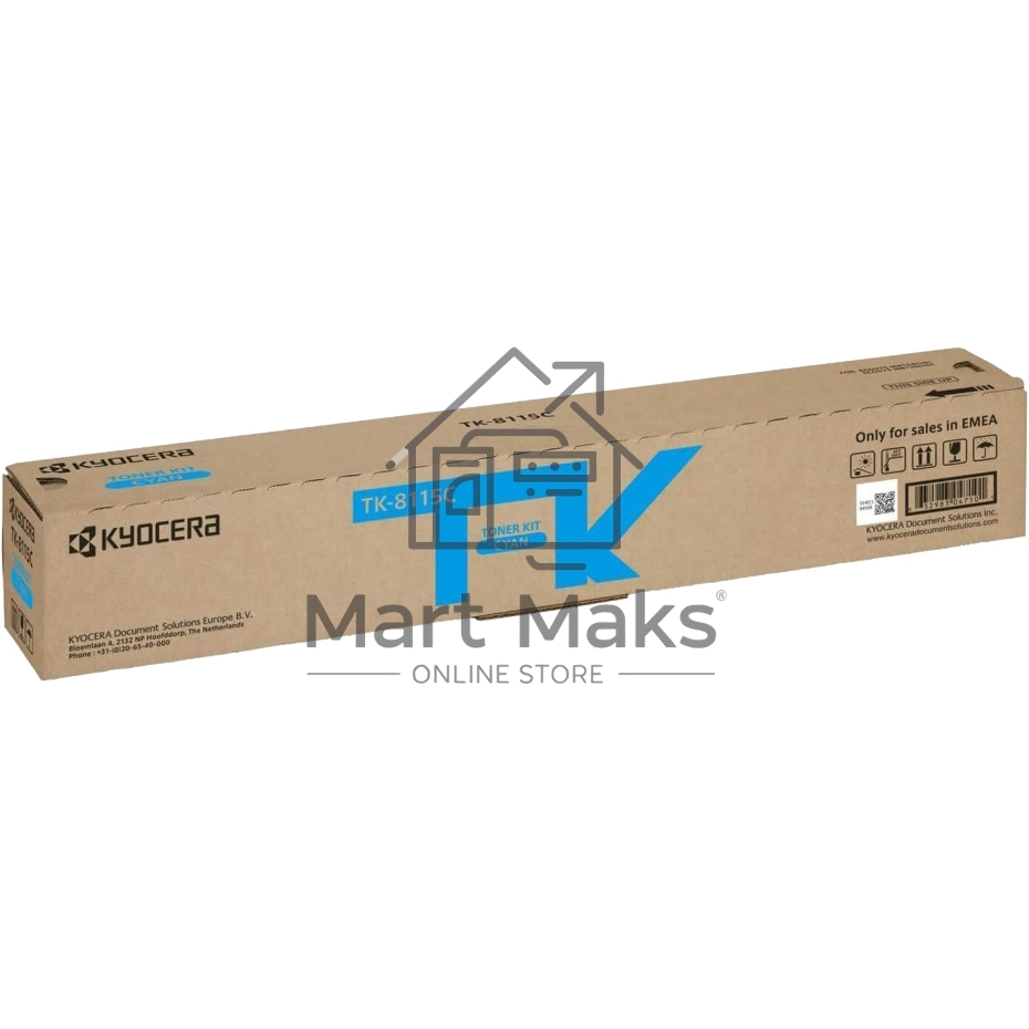 Картридж лазерный Kyocera TK-8115C (1T02P3CNL0) голубой для M8124cidn/M8130cidn 6000 стр.