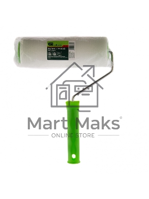 Валик Сибртех Поролон с ручкой, 200 мм, D - 48 мм, D ручки - 6 мм