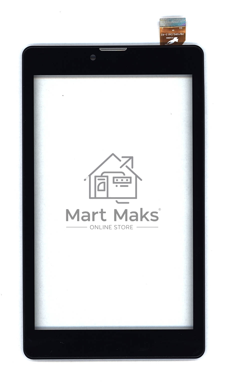 Сенсорное стекло (тачскрин) для Irbis TZ737, черное с рамкой