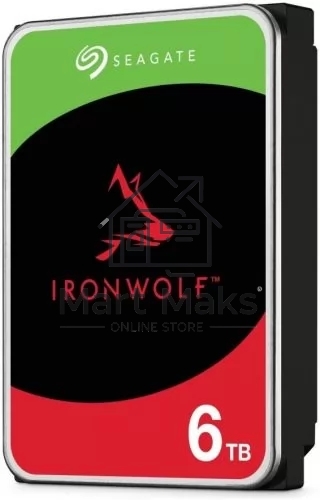 Жесткий диск Seagate 6TB Ironwolf (ST6000VN006) SATA 6.0Gb/s, 5400 rpm, 256mb buffer, 3.5