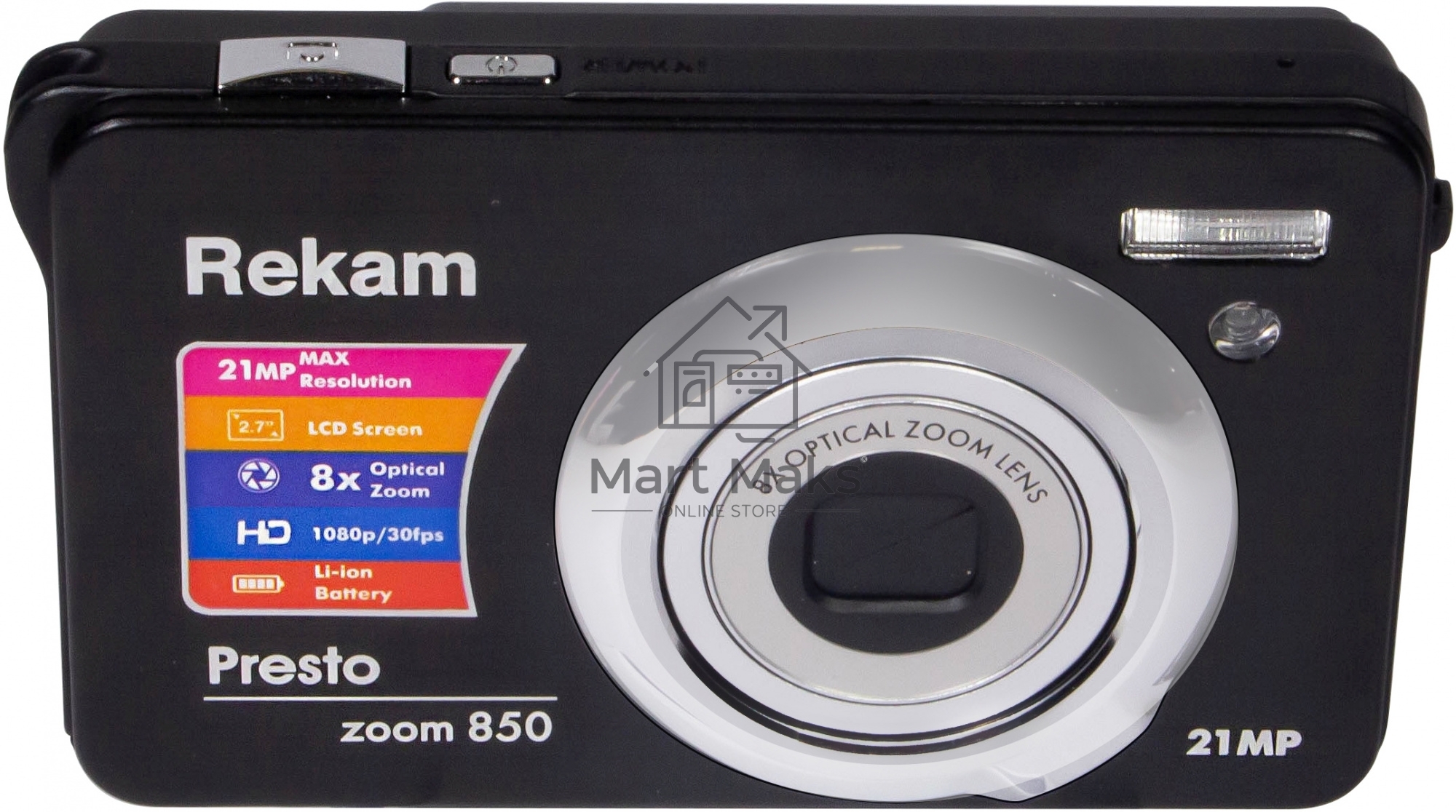 Фотоаппарат Rekam Presto zoom 850 bl черный 21Mpix 2.7