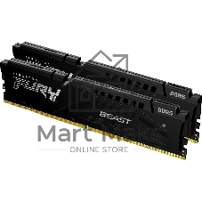 Оперативная память Kingston Fury Beast, DDR5, 16GB (2x8GB), 6000MHz, CL36, с радиаторами, черный