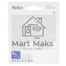 Флешка USB Netac U278 (NT03U278N-016G-32PN), 16Gb, USB 3.0, R/W 90/45, серебристый/черный