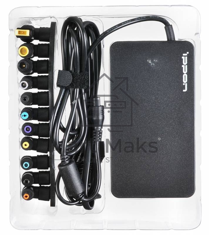 Блок питания Ippon S65U автоматический 65W 15V-19.5V 8-connectors 4.3A 1xUSB 2.1A от бытовой электросети LED индикатор