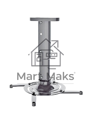 Кронштейн для проектора Cactus CS-VM-PR05M-AL серебристый макс.10кг настенный и потолочный поворот и наклон