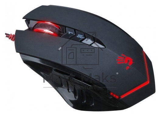 Мышь проводная A4Tech Bloody V8 черный, 3200 dpi, USB, кнопки - 8