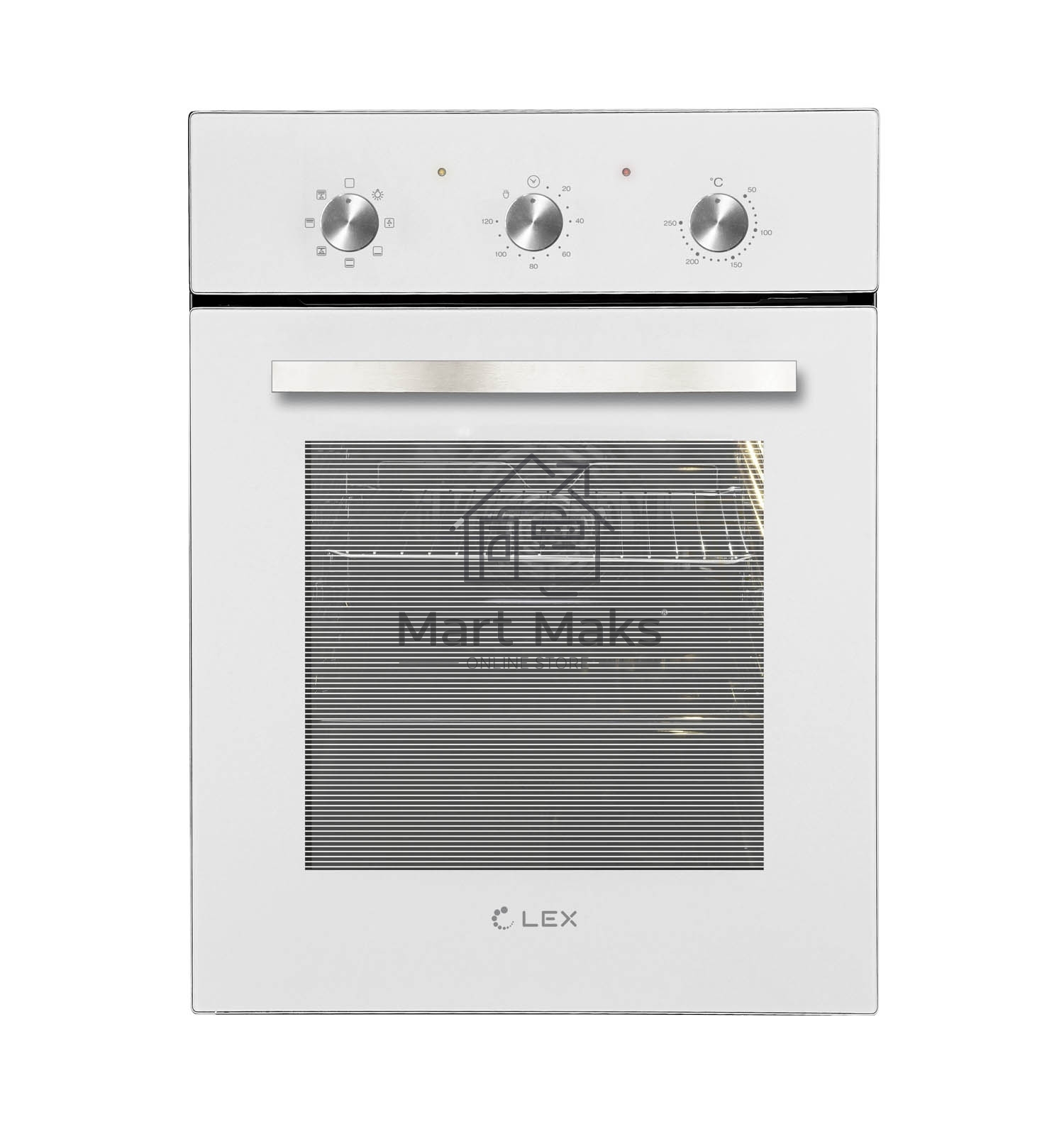 Духовой шкаф LEX EDM 4570 WH 55 л, таймер, 7 функций, встраиваемый