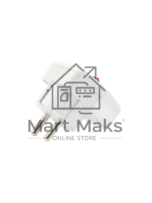 Вилка Евро Rexant угловая с з/к 16А белая с кнопкой