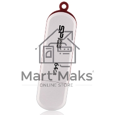 Флешка USB Silicon Power R/W 64Gb LuxMini 320 SP064GbUF2320V1W USB 2.0 белый