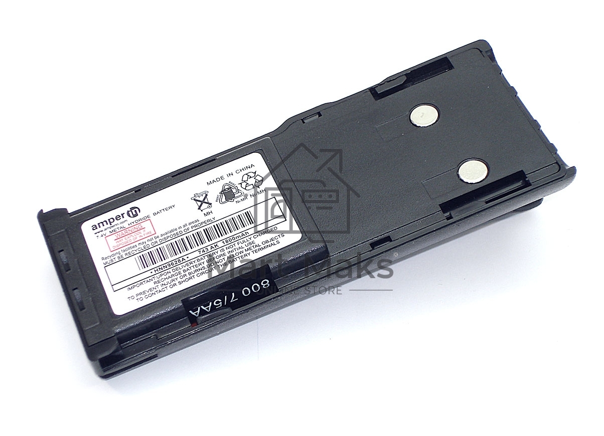Аккумулятор Amperin для Motorola CT150, CT250, CT450, GP88, GP308, P040, P060, Ni-MH, 1800mAh, 7.4V