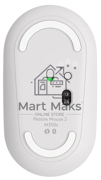 Мышь беспроводная Logitech Pebble 2 M350S белый, 4000 dpi, Bluetooth, кнопки - 3