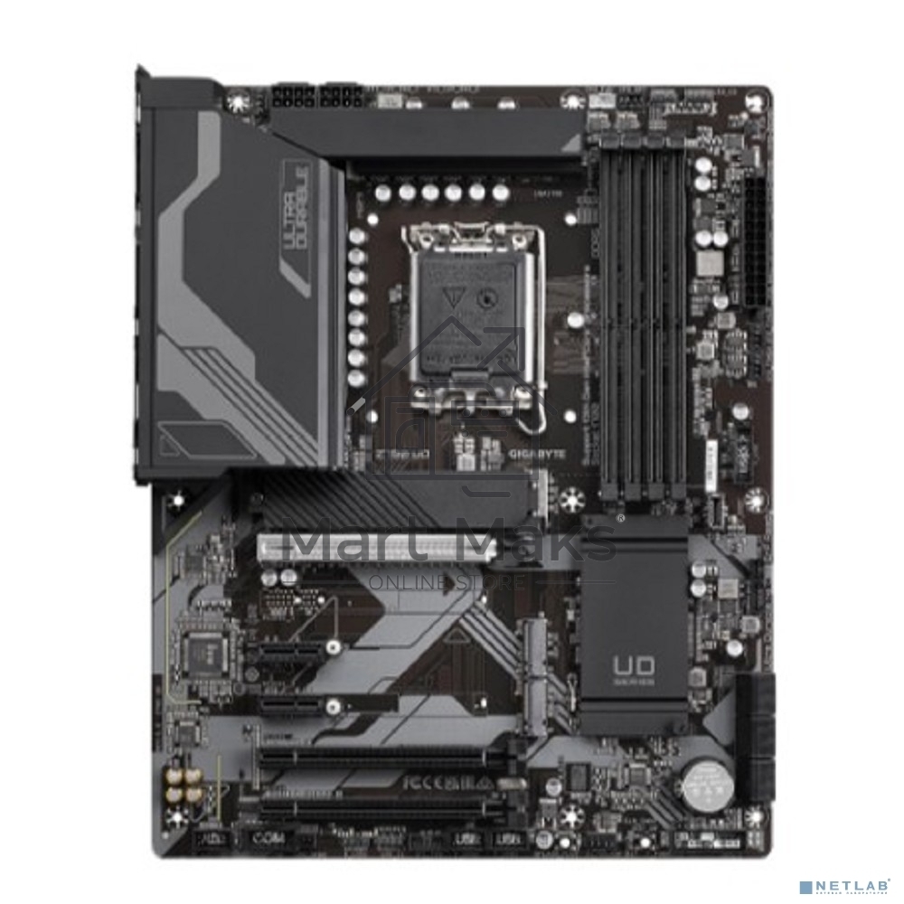 Материнская плата Gigabyte Z790 UD, LGA 1700, Intel Z790, 4xDDR5, 6xSATA, 3xM.2, 1xPCI-E 5.0 x16, 1xPCI-E 4.0 x4, 1xPCI-E 3.0 x1, 1xHDMI, 1xDP, 1x 2.5Gb LAN, 4xUSB-A 2.0, 4xUSB-A 3.2 Gen 1, 1xUSB-A 3.2 Gen 2, 1xUSB-C 3.2 Gen 2x2, 7.1, ATX