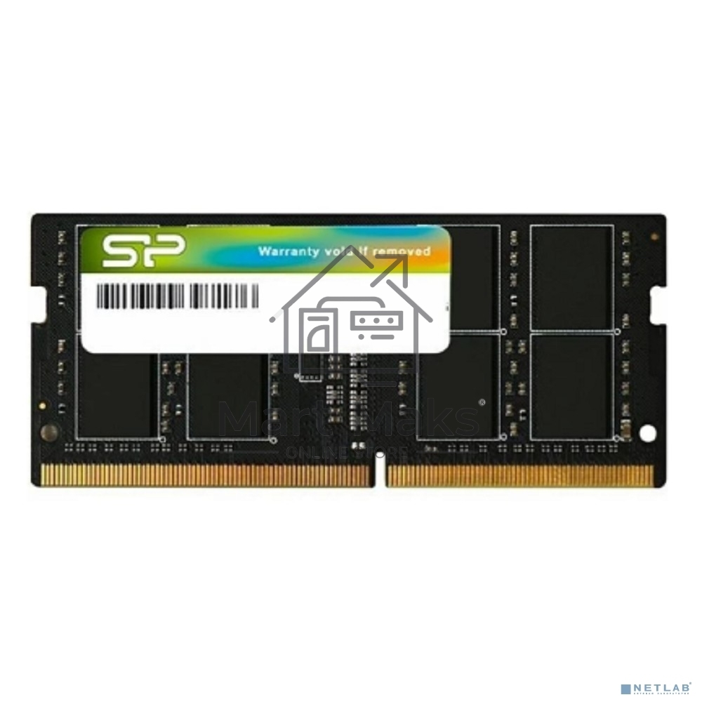Оперативная память Silicon Power SP016GBSFU320B02, DDR4, 16GB (1x16 GB), 3200 MHz, CL22, SO-DIMM