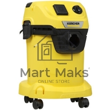 Строительный пылесос Karcher WD 3 P V-17/4/20 желтый, 1000 Вт, уборка сухая/сбор воды, пылесборник мешок/контейнер, 17 л