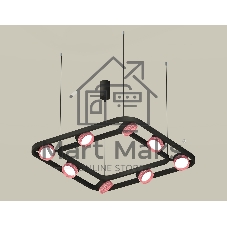 Светильник Ambrella light XB9182201/8 SBK/PI черный песок/розовый GX53 (C9182, N8486)
