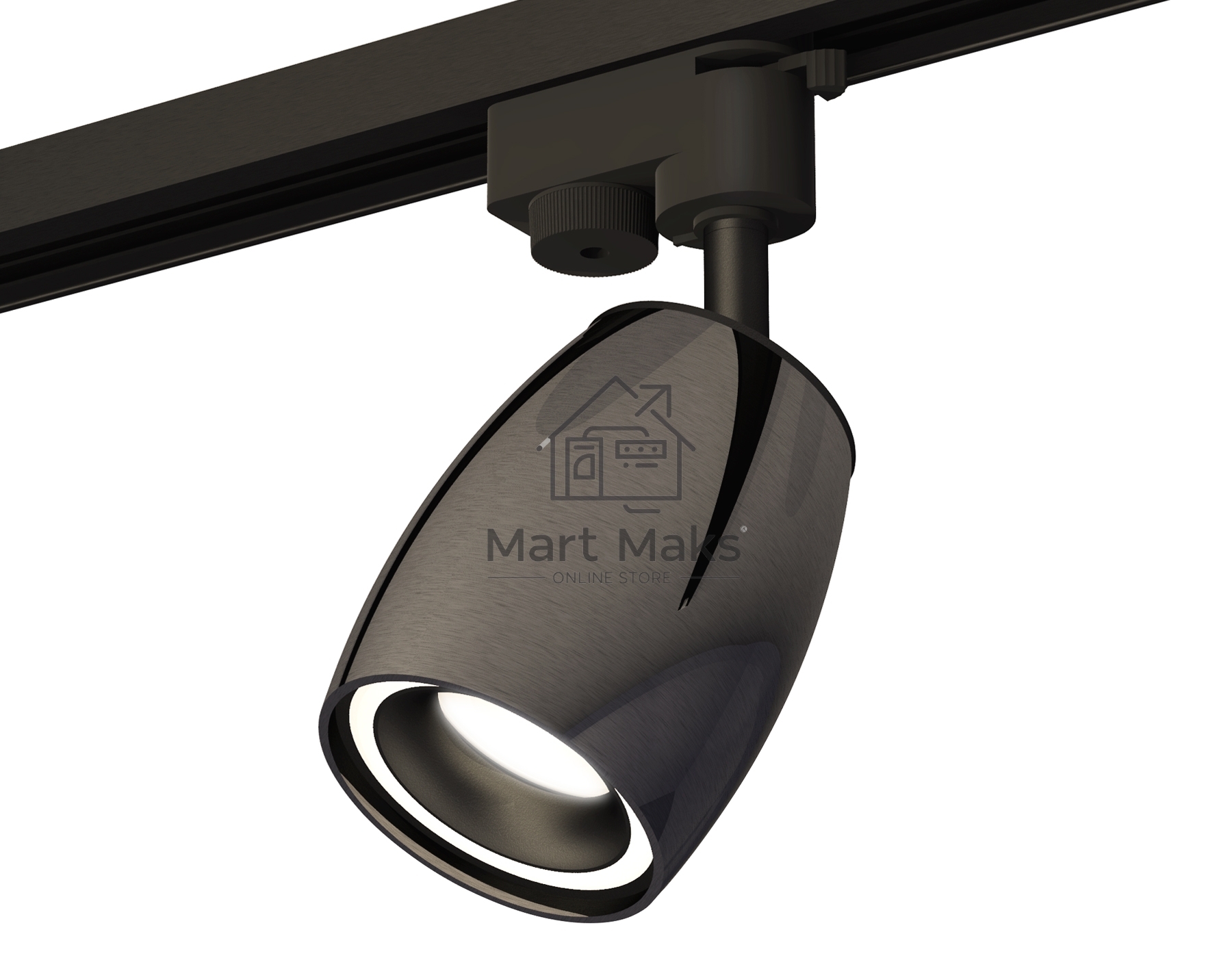 Светильник Ambrella light XT1123010 DCH/SBK/FR черный хром/черный песок/белый матовый MR16 GU5.3 (A2521, C1123, N7111)