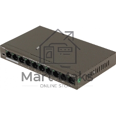 Коммутатор IP-COM F1110P-8-63W, 8×100 Мбит/с PoE + 2×100 Мбит/с, неуправляемый