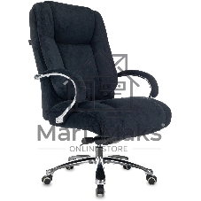 Кресло руководителя Бюрократ T-9925SL Fabric черный Holland 75 крестов. металл хром