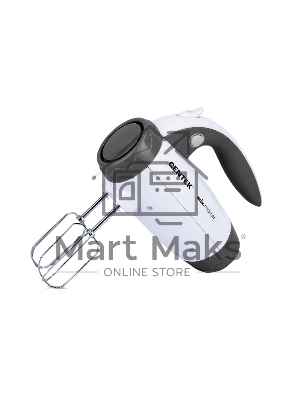 Миксер Centek CT-1114 (белый/серый) 350Вт, 6 скоростей+турбо, взбивание/замешивание