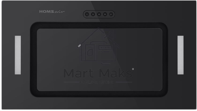 Вытяжка встраиваемая HOMSair Crocus Push 52 черный, 51.8 см, 850 куб. м/ч, 53 дБ