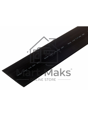 Термоусаживаемая трубка Rexant 120,0/60,0 мм, черная, упаковка 10 шт. по 1 м