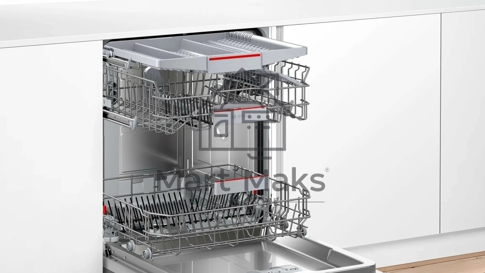 Встраиваемая посудомоечная машина Bosch SMV46KX04E, серебристый, 59.8 см, 13 компл., 46 дБ, класс A++