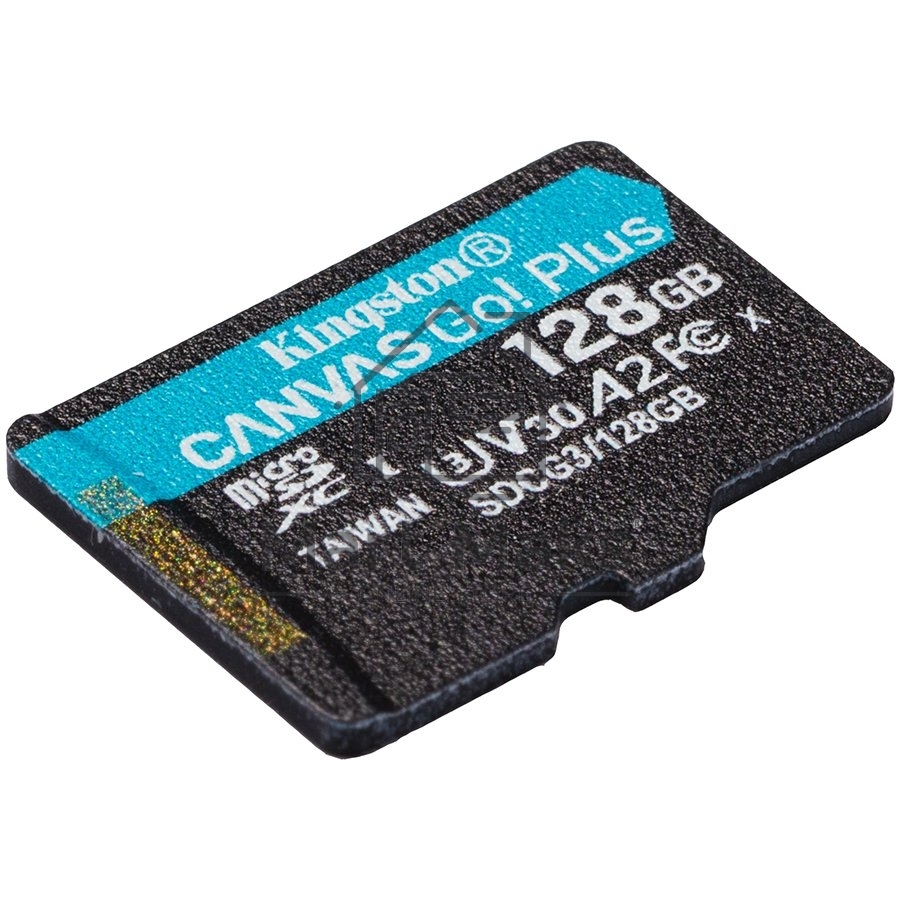 Флеш карта Kingston 128GB microSDXC Canvas Go Plus 170R A2 U3 V30 Single Pack w/o ADP EAN: 740617301243