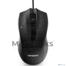 Мышь проводная Гарнизон GM-115 черный, 800 dpi, USB, кнопки - 3