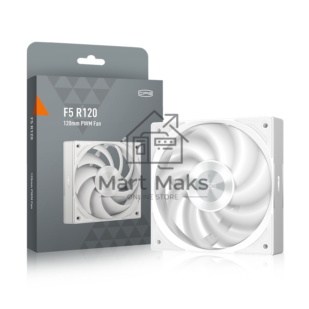 Кулер для корпуса PCCooler F5R120 белый 120мм 2000rpm 30db 4-pin