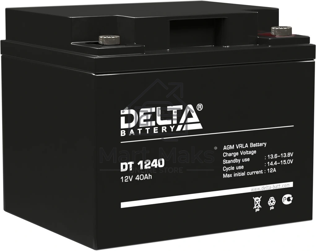 Батарея Delta DT 1240 (12V, 40Ah)