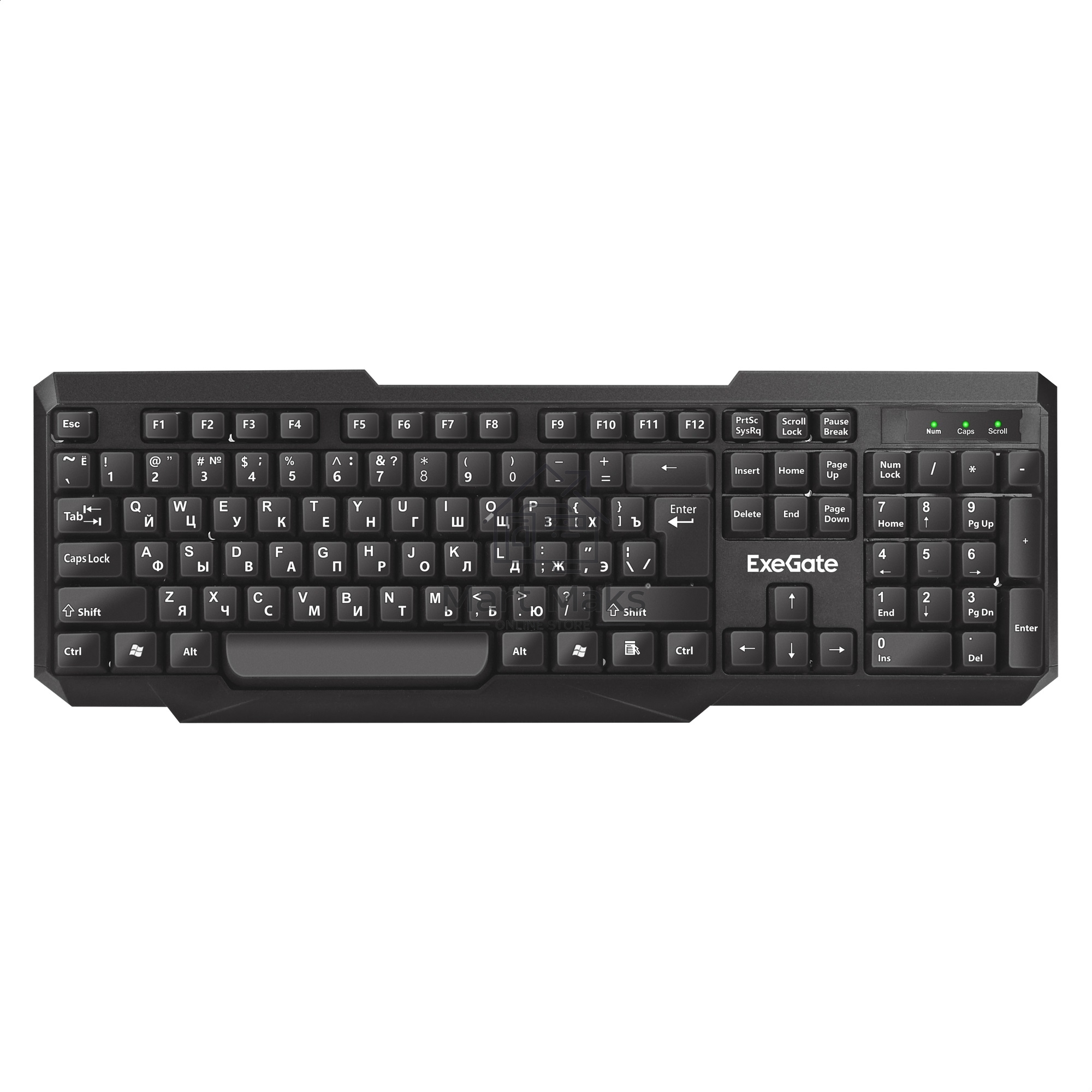 Клавиатура ExeGate LY-404 (EX264084RUS) проводная, USB, черный