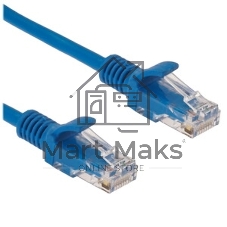 Патч-корд CCA light UTP Гарнизон PC-UTP-5e-5-B cat.5e, 5м, литой, многожильный синий