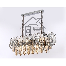 Светильник Ambrella light TR5259/10 CH/CL хром/прозрачный E27*10 max 40W 800*300*270