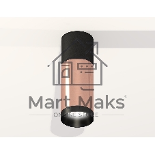 Светильник Ambrella Light XS6326040 PPG/SBK/PBK золото розовое полированное/черный песок/черный полированный MR16 GU5.3