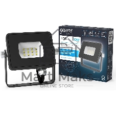Прожектор светодиодный Gauss Qplus 10Вт 6500К 850лм IP65 графит. сер. 1/20