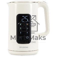 Чайник электрический Hyundai HYK-S4606 1.7 л, 2200 Вт, кремовый