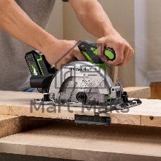 Циркулярная пила аккумуляторная GreenWorks GD24CS165, 24V, бесщеточная, 57 мм, без АКБ и ЗУ (1501607)