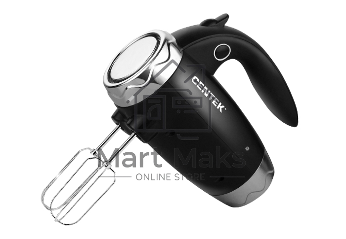 Миксер Centek CT-1115 черный/хром 350Вт