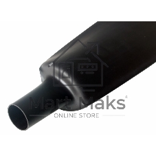 Термоусаживаемая трубка Rexant 120,0/60,0 мм, черная, упаковка 10 шт. по 1 м