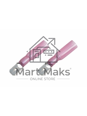 Клемма плоская изолированная термоусаживаемая штекер 6.35 мм 0.5-1.5 мм² РПи-п-т 1.5-(6.3)) красный Rexant