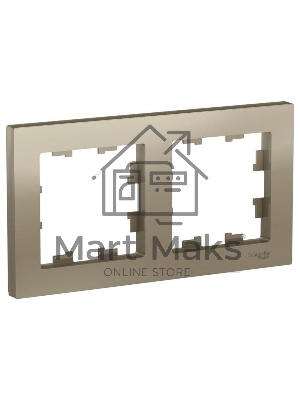 Рамка 2-м ATLAS DESIGN универс. шампань SchE ATN000502